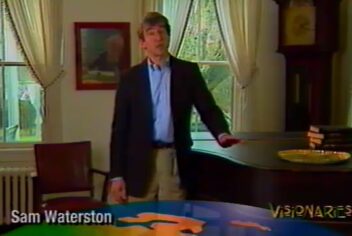 Sam Waterston introducing a story on The Visionaries TV show