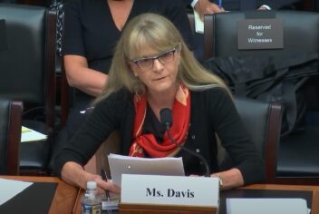 Pamela Davis testifying before Congress