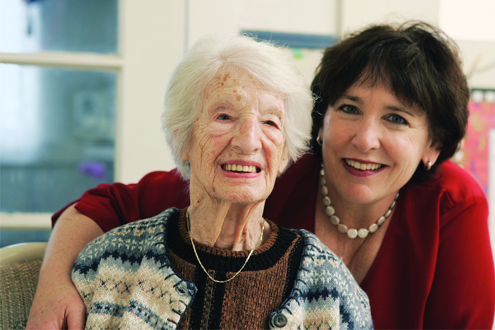 two smiling people