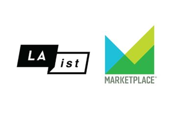 LAist and Marketplace logos