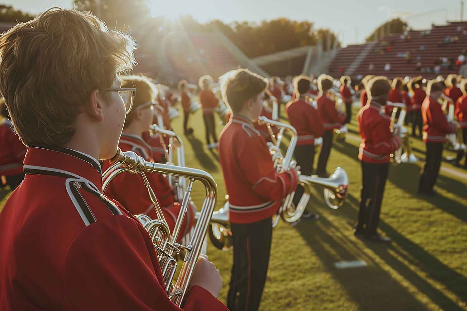 a school marching band