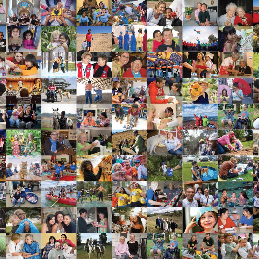 collage of many NIA members