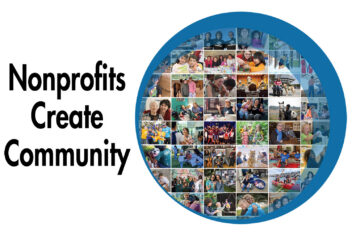 Nonprofits Create Community (collage of colorful photos with people)